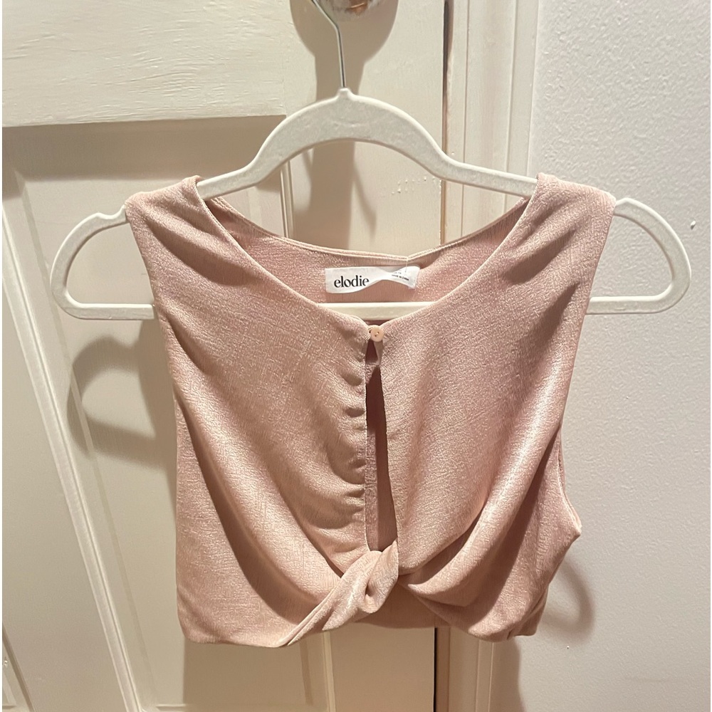 NWT Elodie Champagne XL Crop Top